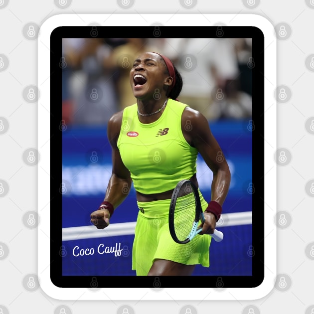 Coco Gauff Coco Cori Tennis Player Sticker by Danemilin